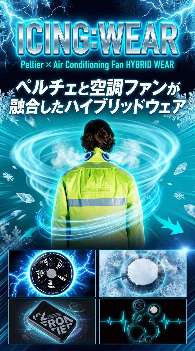 アイズフロンティア(I'Z FRONTIER) ICING:WEAR ペルチェ冷却ウェア