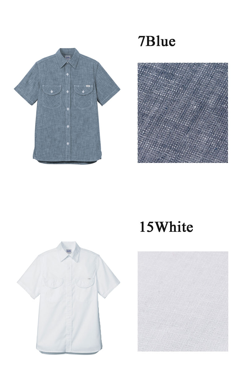 Lee×BONMAX　Ｌｅｅ レディース シャンブレーシャツ 半袖　S〜XL　ストレッチシャンブレー　レディース　カフェ スタイル　LCS43005 楽天市場】【 送料無料 】【Lee×BONMAX】Lee レディース