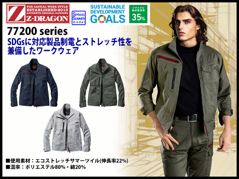 自重堂 77200シリーズ 春夏作業服