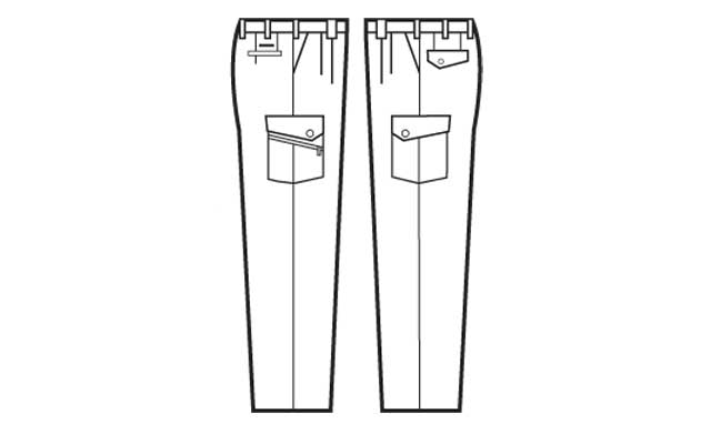 クロダルマ35732カーゴパンツ（ツータック）｜作業服・作業着の