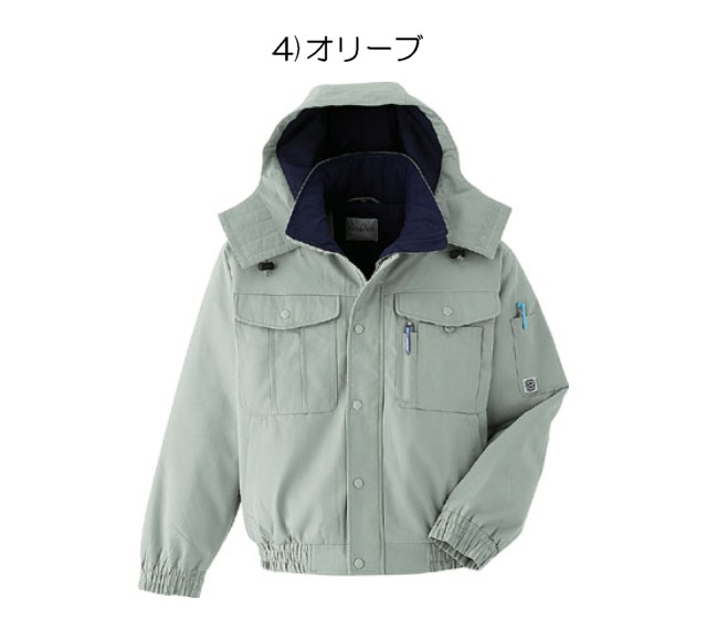 旭蝶繊維E48000ブルゾン(裾シャーリング)｜防寒着・防寒服の総合通販